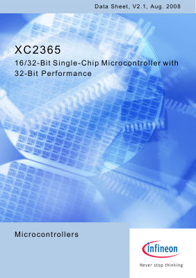 XC2365 数据手册首页