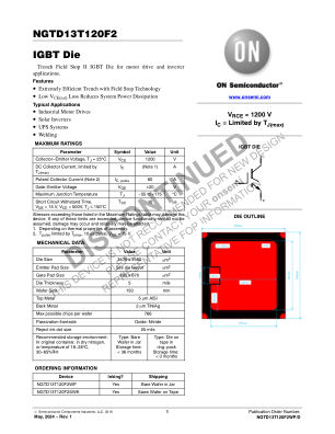 NGTD13T120F2WP 数据手册首页