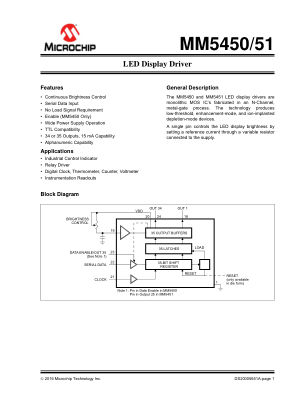 MM5451YN 数据手册首页