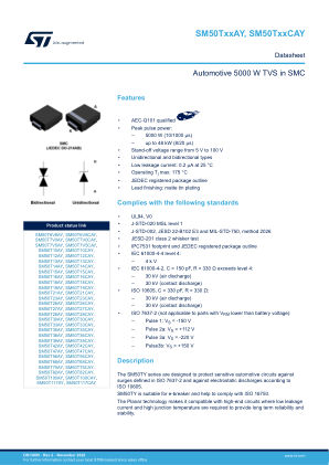 SM50T100AY datasheet cover page