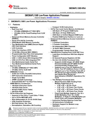 SMOMAPL138B-HIREL 数据手册首页