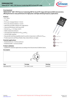 IKWH60N67PR7 datasheet cover page