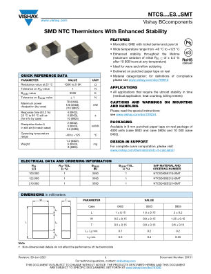 NTCSE3SMT 数据手册首页