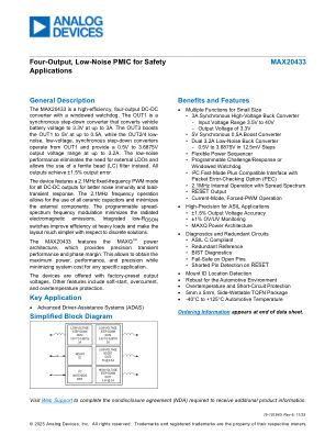 MAX20433 datasheet cover page