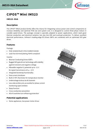 IM523-X6A datasheet cover page