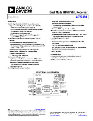 ADV7480 数据手册首页