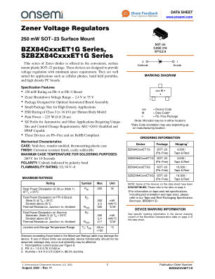 BZX84C2V4ET1 数据手册首页