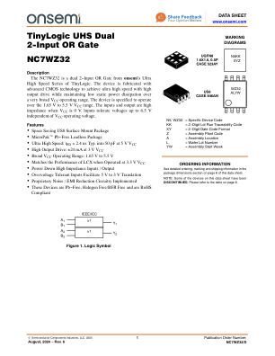 NC7WZ32 数据手册首页