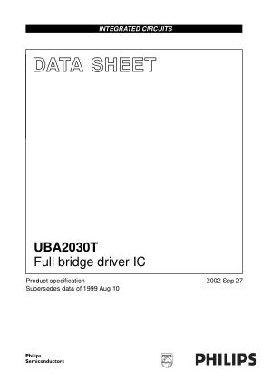 UBA2030T 数据手册首页