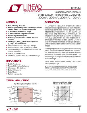 3544FA datasheet cover page