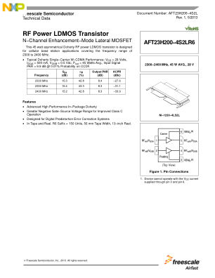 AFT23H200-4S2L 数据手册首页