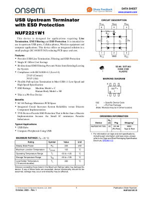 NUF2221W1 数据手册首页