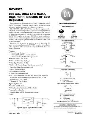 NCV8570 datasheet cover page