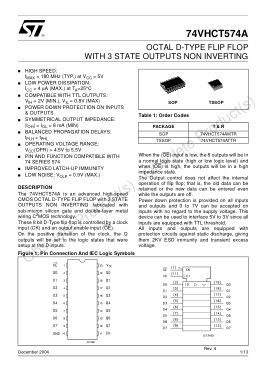 74VHCT574A datasheet cover page