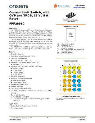 FPF2895C datasheet cover page
