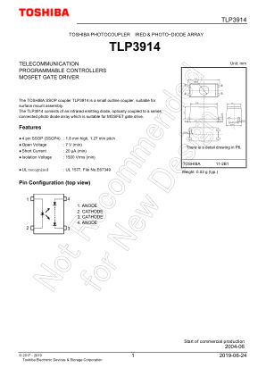 TLP3914 数据手册首页