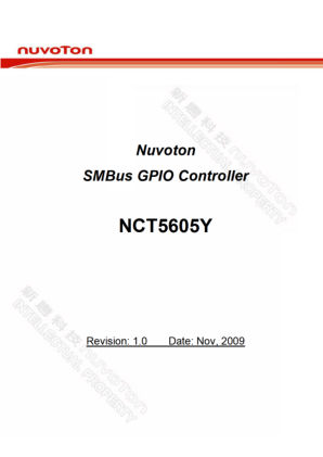 NCT5605Y datasheet cover page