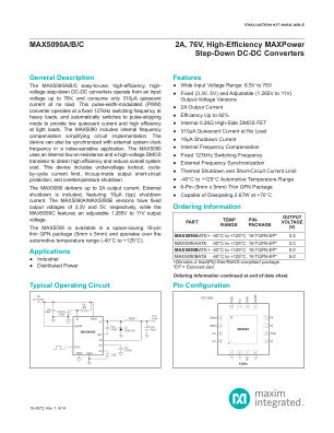 MAX5090-MAX5090C datasheet cover page