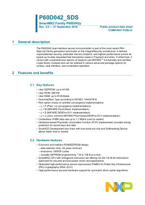 P60D042 datasheet cover page