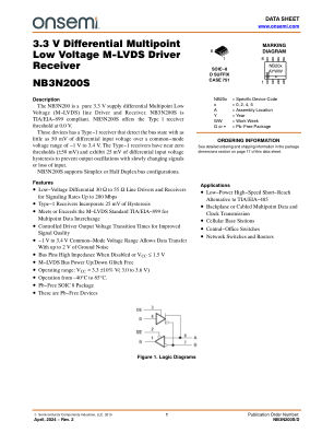 NB3N200S datasheet cover page
