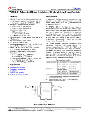 TPS7B82-Q1 datasheet cover page
