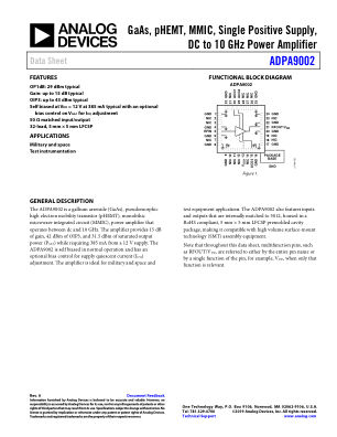 ADPA9002 datasheet cover page