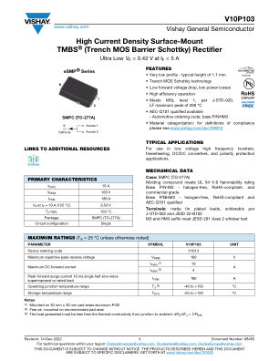 V10P103 数据手册首页