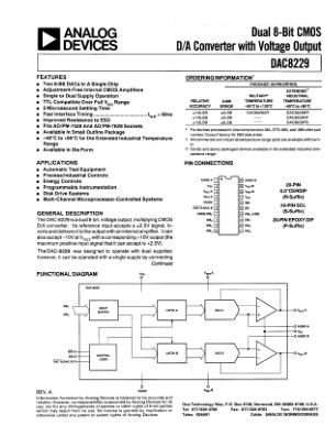 DAC8229 datasheet cover page