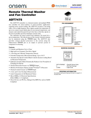 ADT7475 数据手册首页