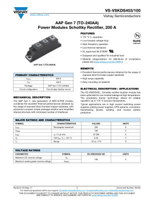 VS-VSKDS403 datasheet cover page