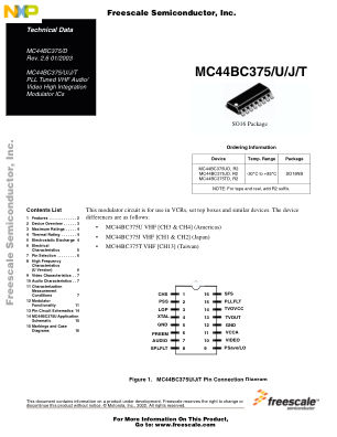 MC44BC375 数据手册首页
