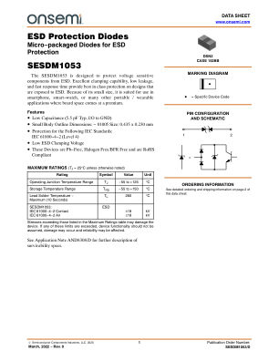 SESDM1053 数据手册首页