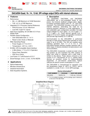DAC80504 datasheet cover page
