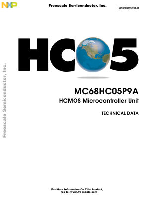 MC68HC05P9A 数据手册首页