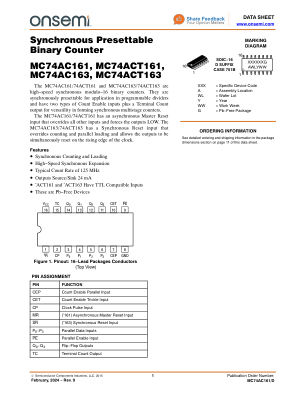 MC74AC161 数据手册首页