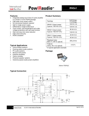 IR4301M datasheet cover page