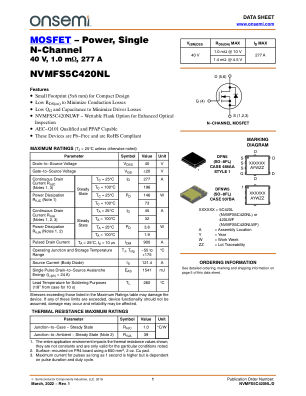 NVMFS5C420NL 数据手册首页