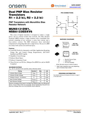 DTA123ED datasheet cover page