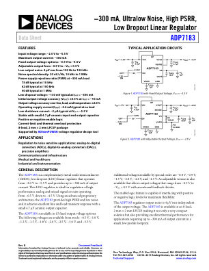 ADP7183 datasheet cover page