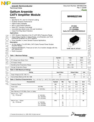 MHW8227AN datasheet cover page