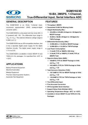 SGM51823D datasheet cover page