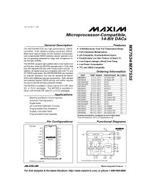 MX7534-MX7535 数据手册首页