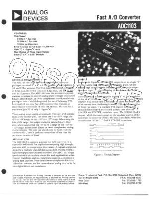 1617207ADC1103 datasheet cover page