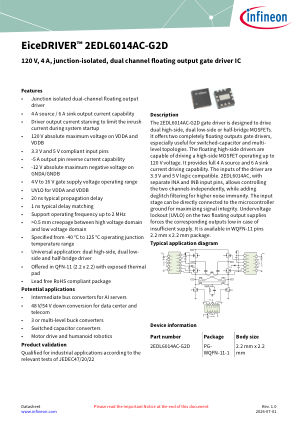 2EDL6014AC-G2D datasheet cover page