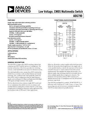 ADG790 数据手册首页