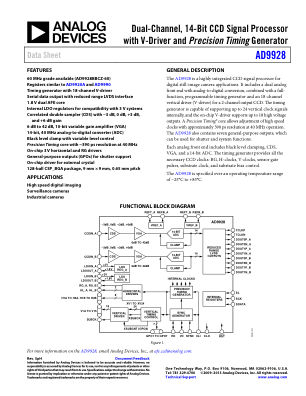 AD9928 datasheet cover page