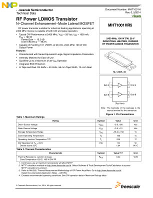 MHT1001H 数据手册首页