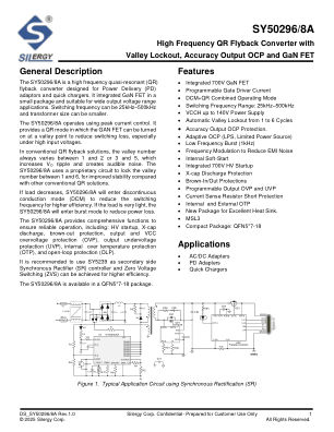 SY50296AXDQ datasheet cover page