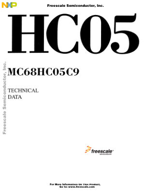 MC68HC05C9 数据手册首页