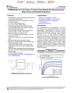 TPSM843A22E datasheet cover page